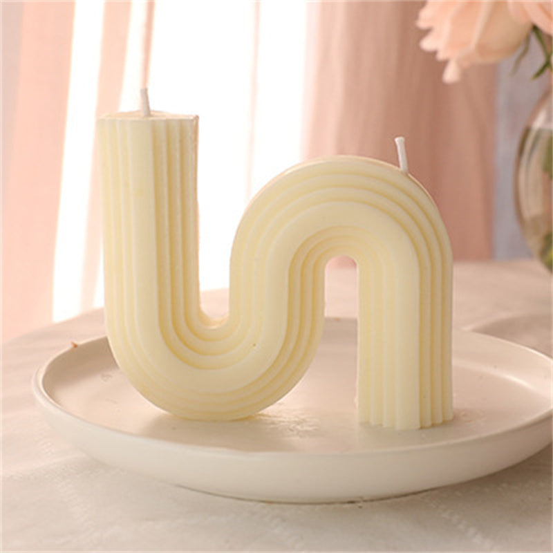 Geometric Handmade Aromatherapy Candle - Art Scented Candle