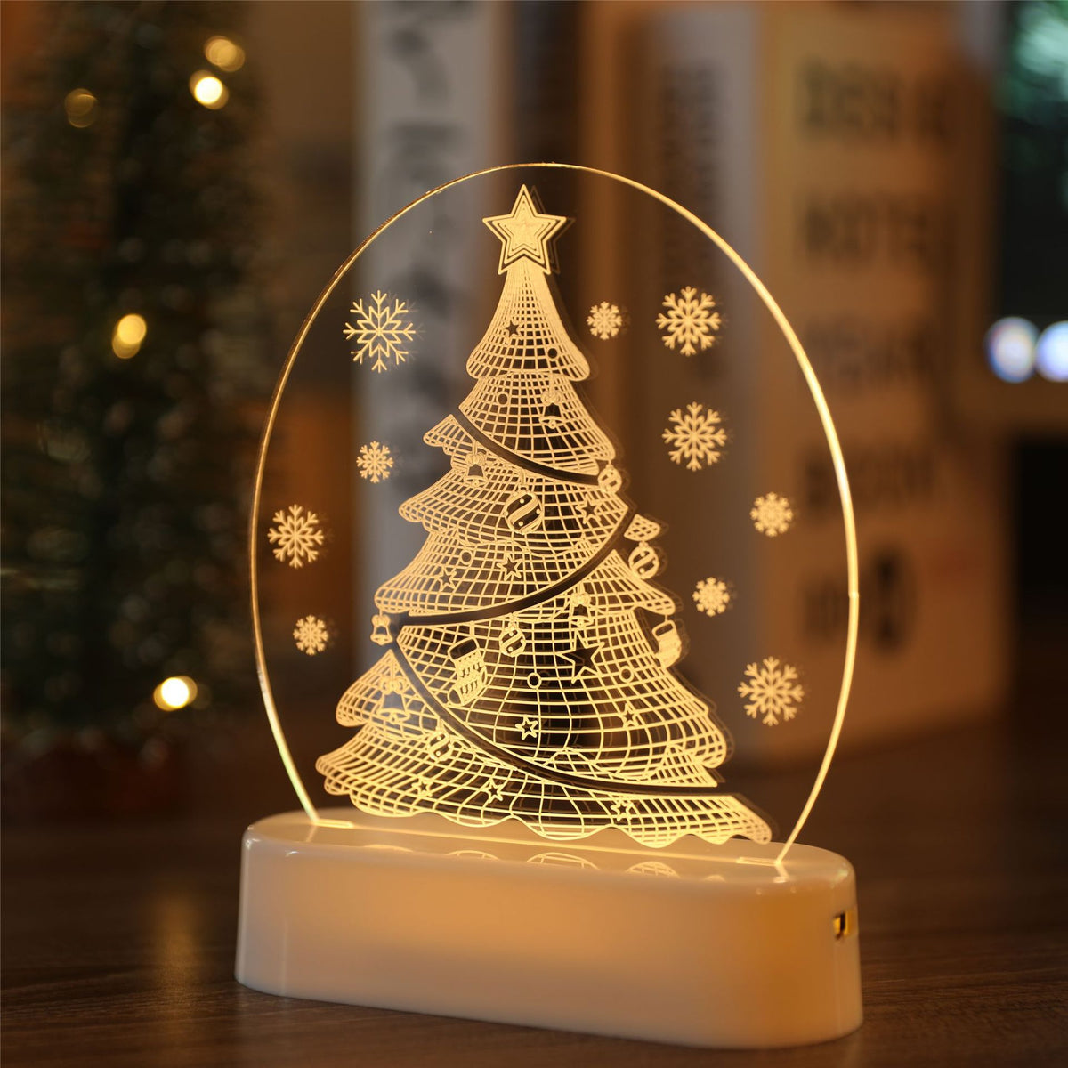 Christmas Bedside Night Light | Xmas Holiday Decor