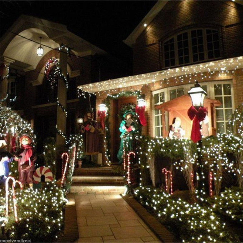 Christmas Decoration Lights Decorating the House | Xmas Holiday Decor