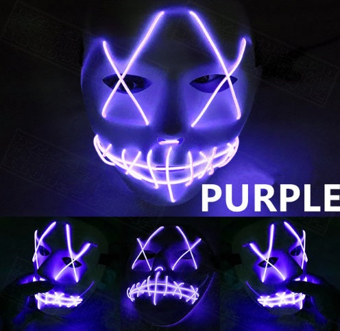 Halloween LED Glowing Full Face Mask