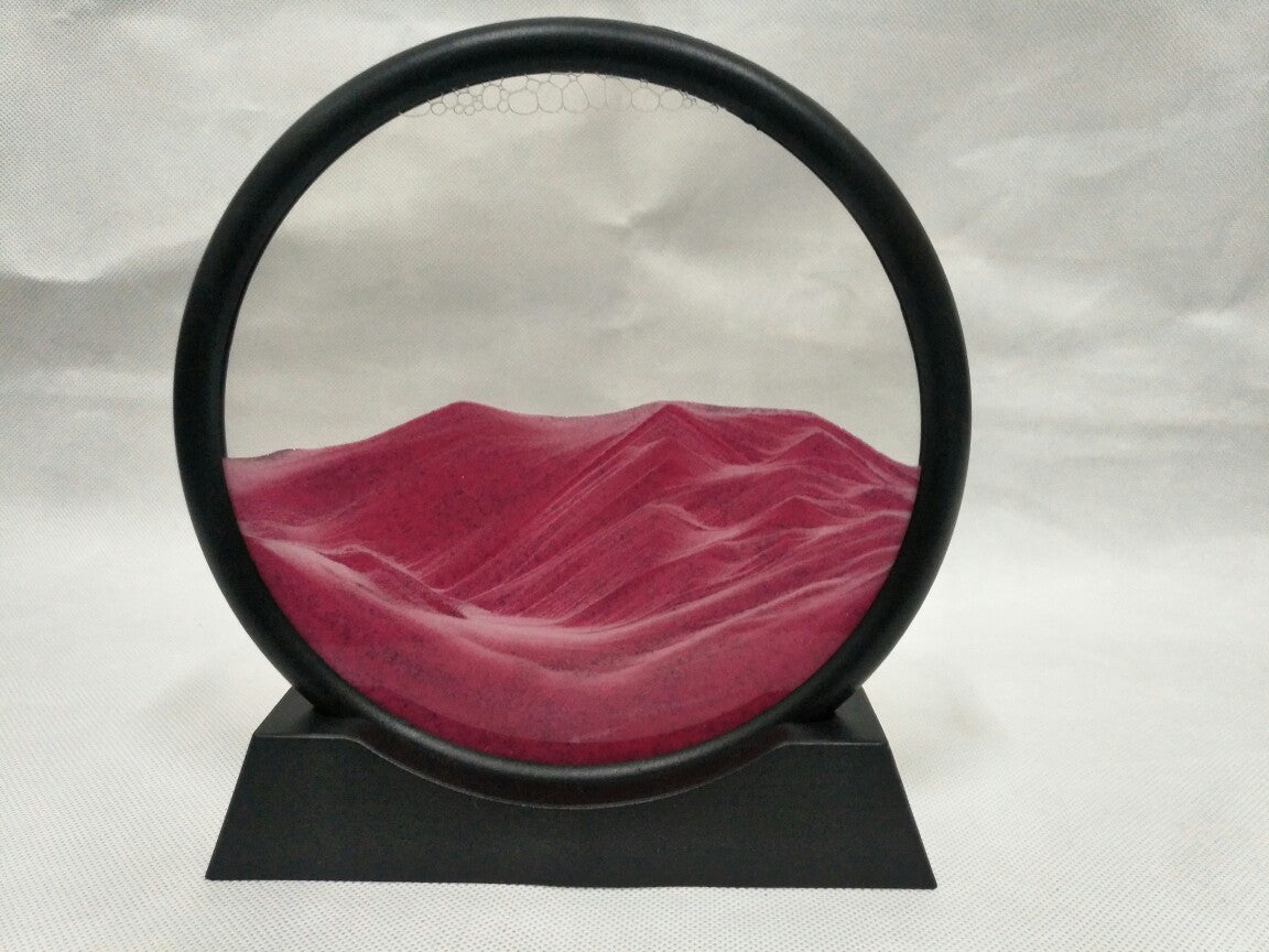 3D Dynamic Glass Art Decor - Creative Quicksand Hourglass Home Ornament Gift