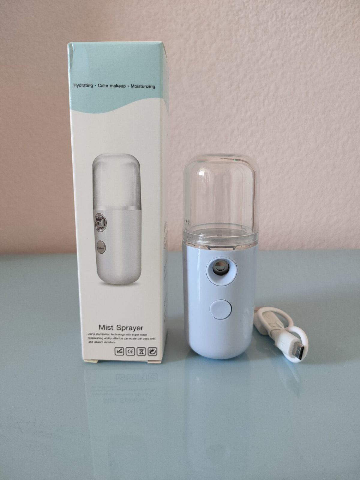 Portable Rechargeable Nano Face Mist Sprayer - Hydration Facial Steamer