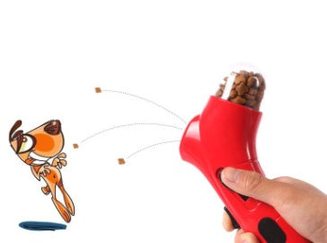 Pet Treat Catapult Launcher - Interactive Food Launcher Toy for Dogs & Cats