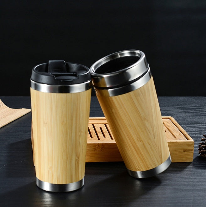 Bamboo Fiber Coffee Cup - Reusable Eco Travel Mug