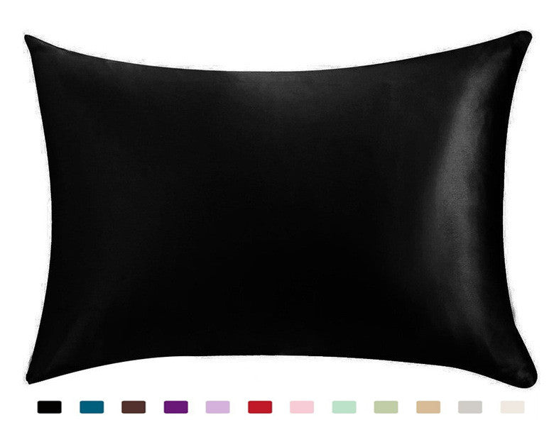 Solid Color Satin Pillowcase - Silky Hair & Skin Pillow Cover