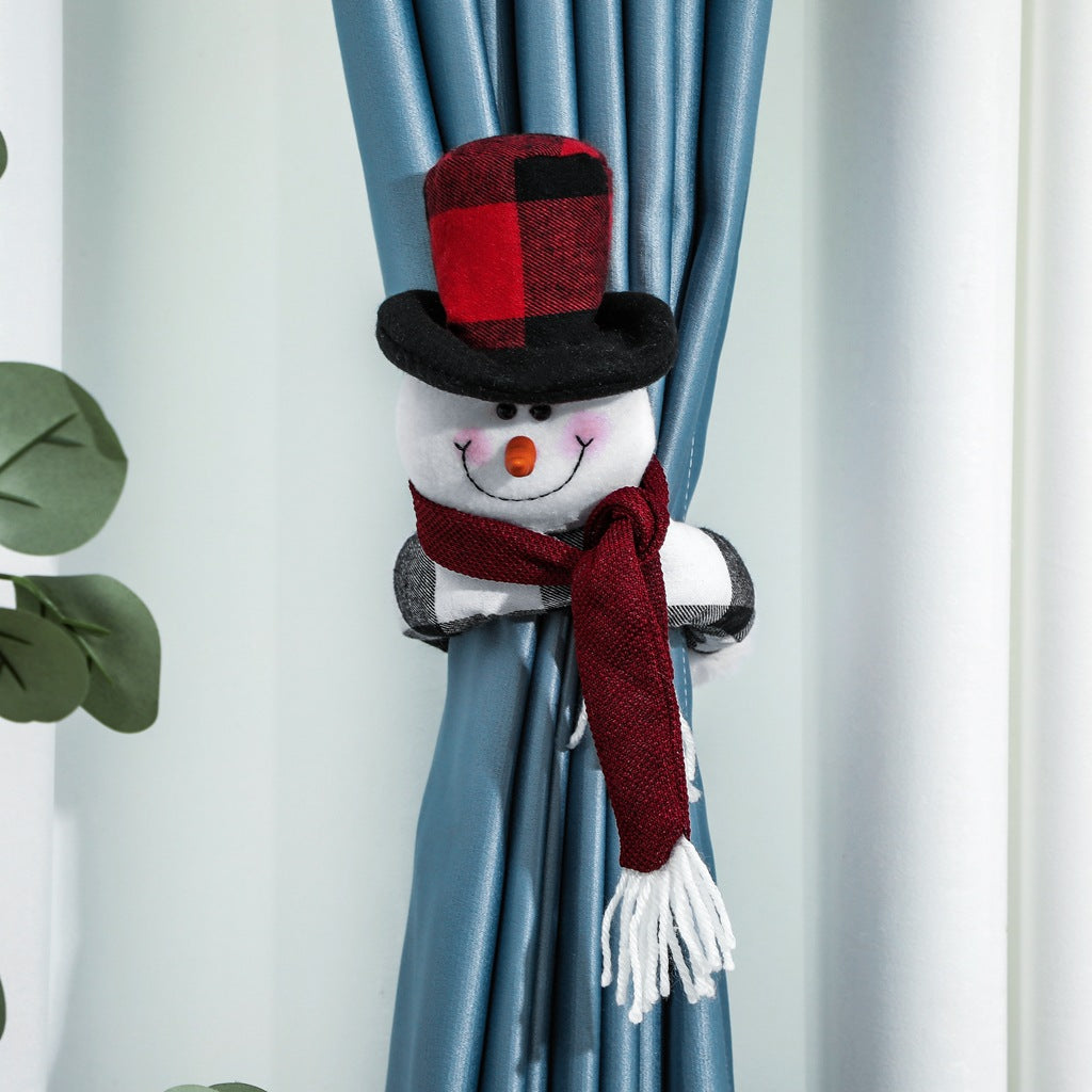 Christmas Decorations Forest Elderly Curtain Buckle | Xmas Holiday Decor