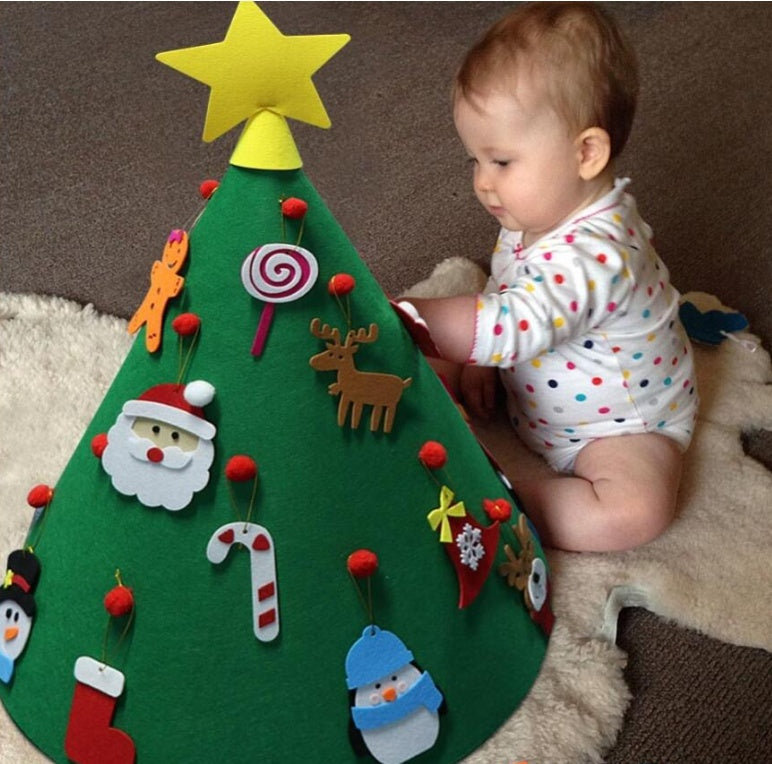 Christmas Felt Tree Three-dimensional Pendant Children's Puzzle