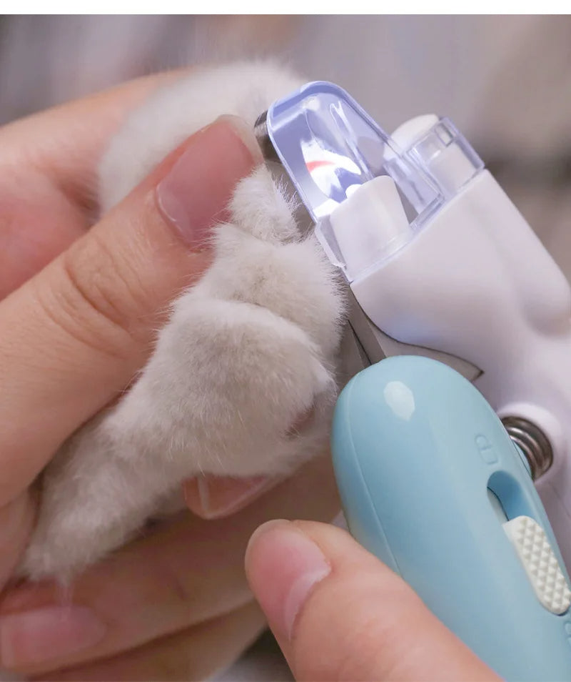 LED Pet Nail Clipper - Safe Cat & Dog Nail Trimmer with Blood-Line Light