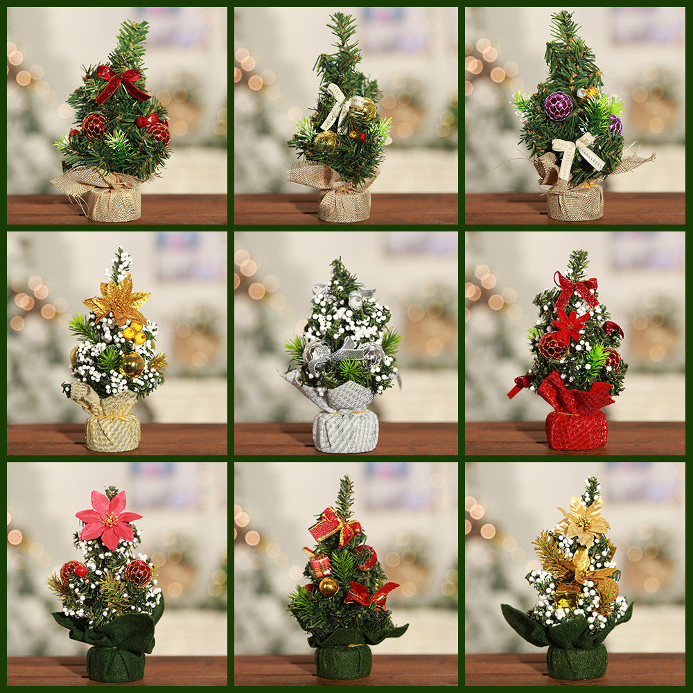 Christmas Mini Tree Desktop Decoration | Xmas Holiday Decor