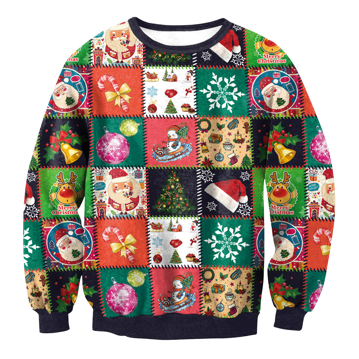 UGLY Christmas Sweater Vacation Santa Elf Funny Women's Men Sweaters