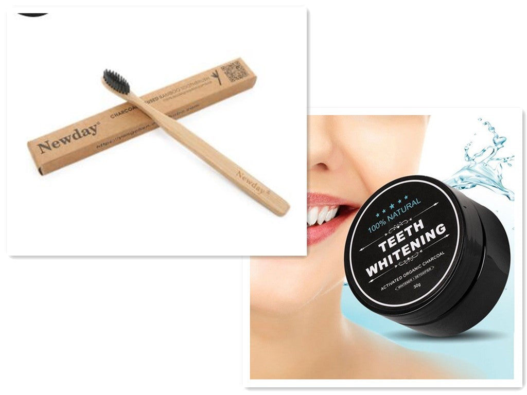 Charcoal Teeth Whitening Powder Activated Coconut Oral Hygiene