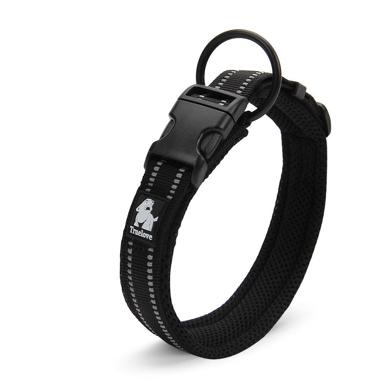 Heavy-Duty Tactical Dog Collar - Nylon Collar with Metal Buckle for Small to Large Dogs