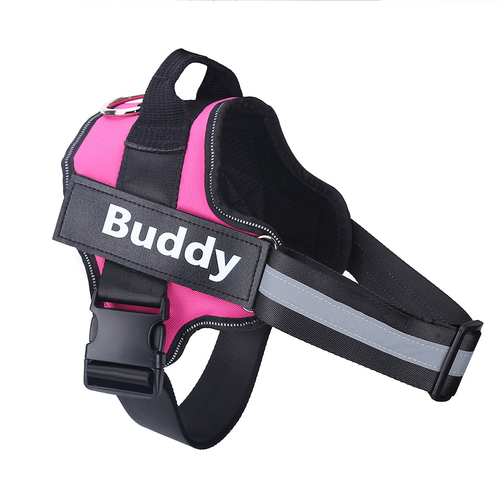 No-Pull Reflective Dog Harness Vest - Breathable Adjustable Harness for Small to Large Dogs