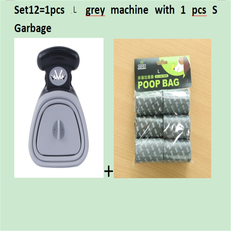 Foldable Travel Pooper Scooper - Portable Dog Poop Scoop with Degradable Bags