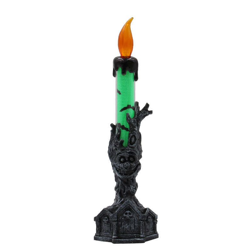 Halloween LED Candle Light - Flameless Skeleton Hand Candlestick Decor