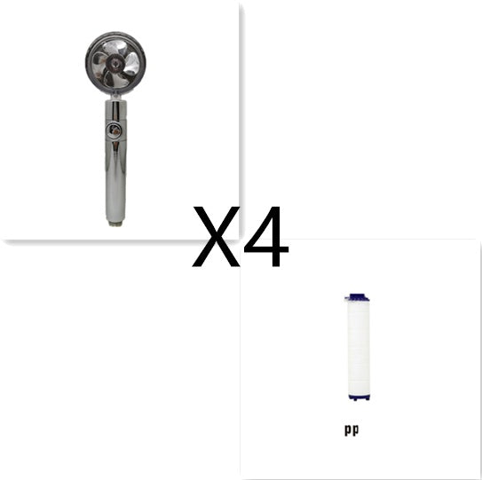 360° Rotating Water Saving Shower Head - High Pressure Rain Spray Nozzle