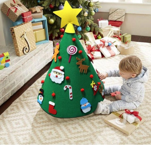 Christmas Felt Tree Three-dimensional Pendant Children's Puzzle
