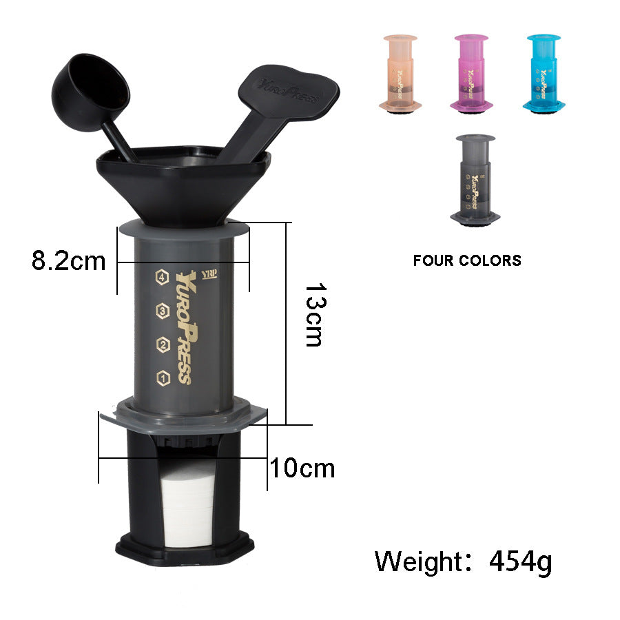 French Press Coffee & Tea Maker - Glass Plunger Pot