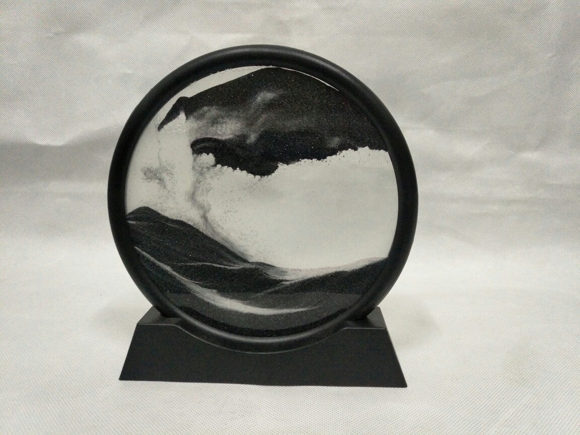 3D Dynamic Glass Art Decor - Creative Quicksand Hourglass Home Ornament Gift