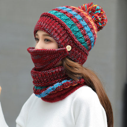 Korean Winter Knitted Hat – Women's Accessory
