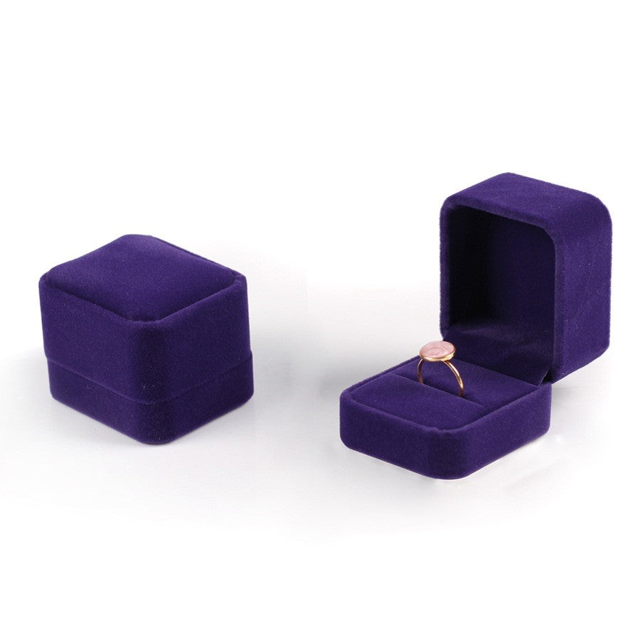 Flannel Jewelry Box - Portable Ring, Earring & Necklace Organizer