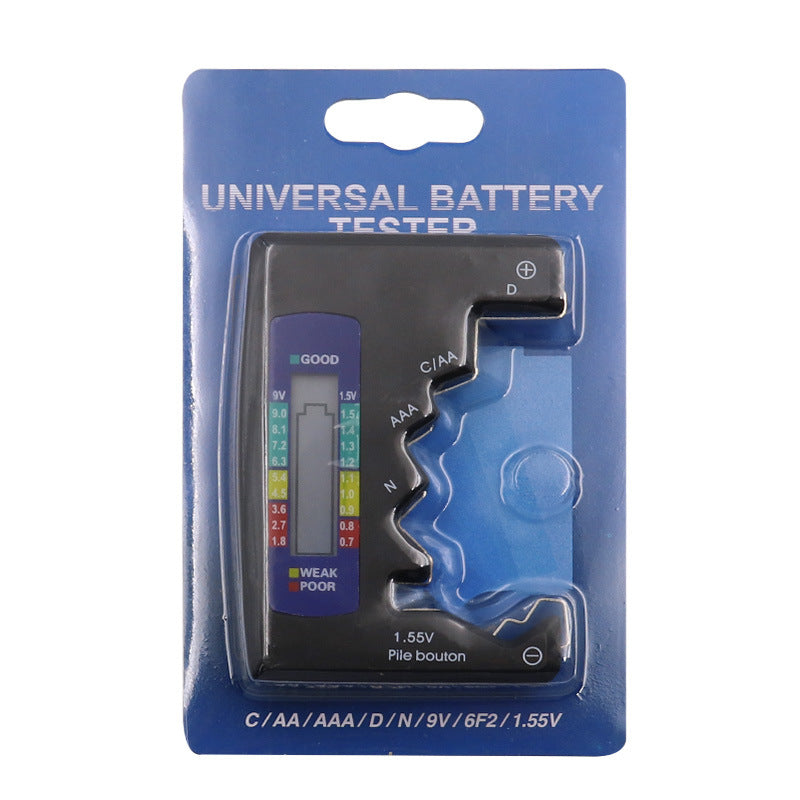 Universal Digital LCD Battery Tester - AA AAA 9V Checker