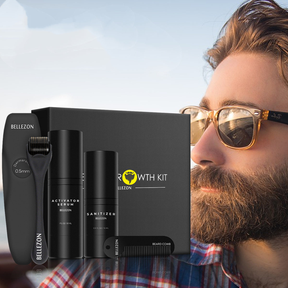 Beard Growth Liquid Care Set – Hair Care Treatment