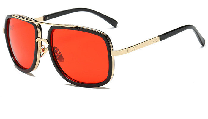 Flat Top Hot Square Sunglasses Men Women Luxury Brand Design Couple