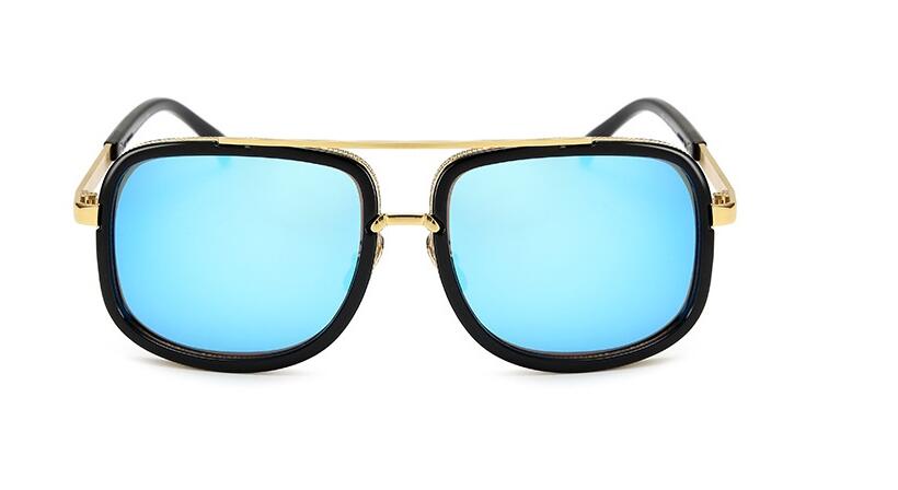 Flat Top Hot Square Sunglasses Men Women Luxury Brand Design Couple