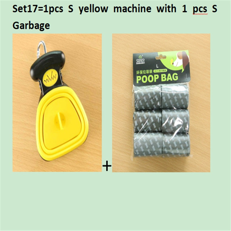 Foldable Travel Pooper Scooper - Portable Dog Poop Scoop with Degradable Bags