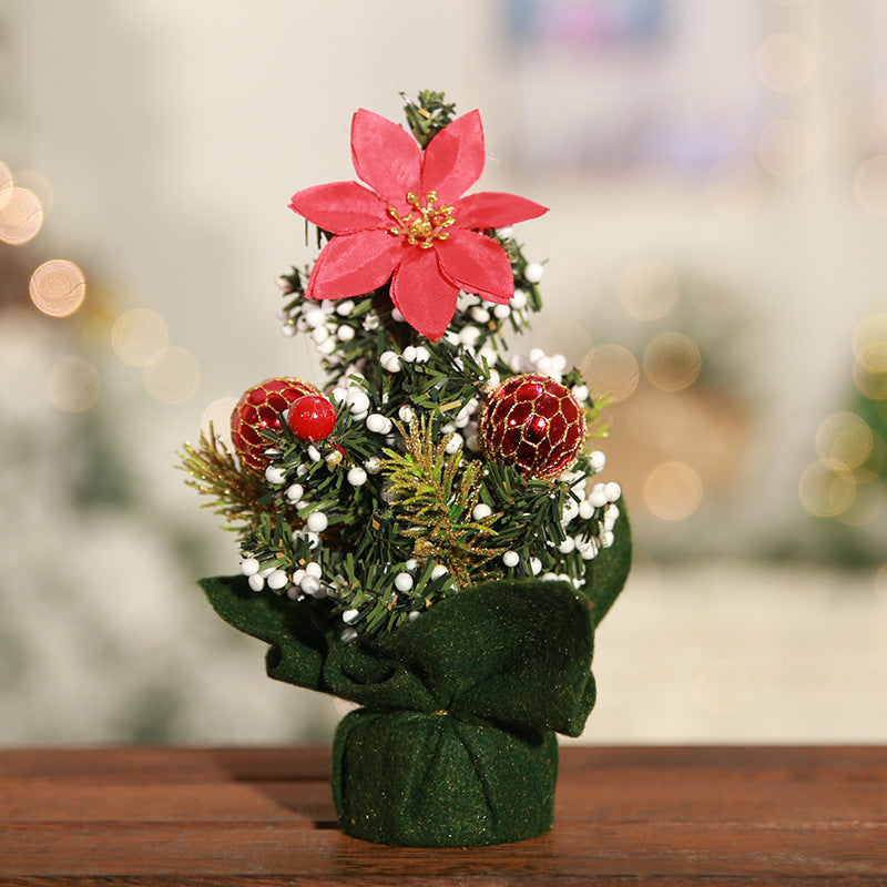 Christmas Mini Tree Desktop Decoration | Xmas Holiday Decor