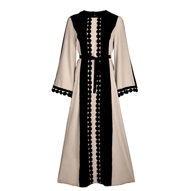 Middle Eastern Lace Patchwork Abaya