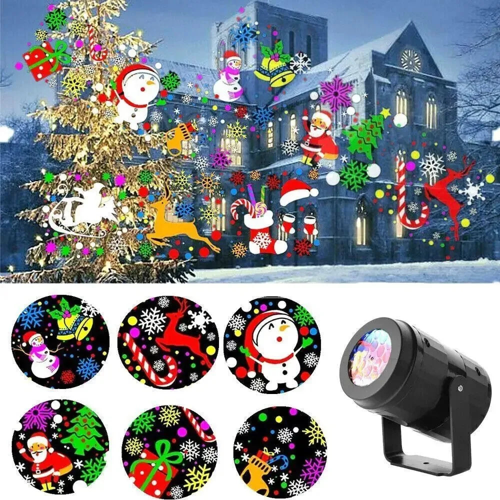 Christmas LED Snowflake Projection Light
