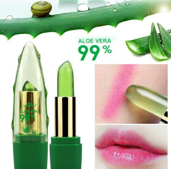 Aloe Vera Gel Color Changing Lipstick Gloss Moisturizer Anti-Drying