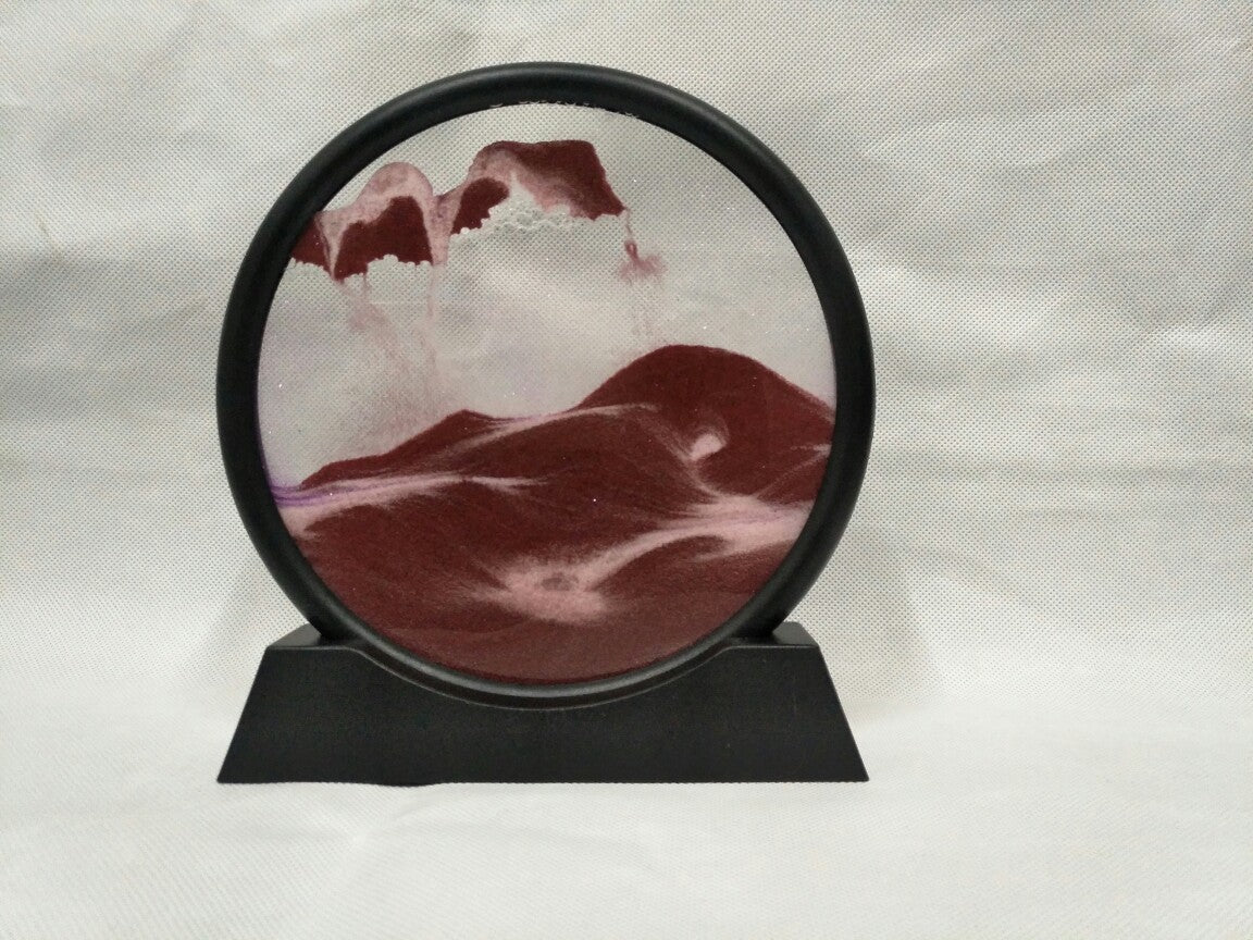 3D Dynamic Glass Art Decor - Creative Quicksand Hourglass Home Ornament Gift