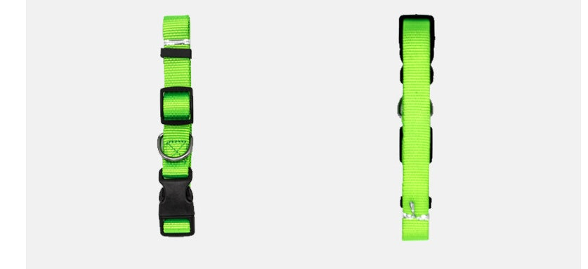 Adjustable Nylon Dog Collar - Durable Quick Release Collar for Dogs & Cats