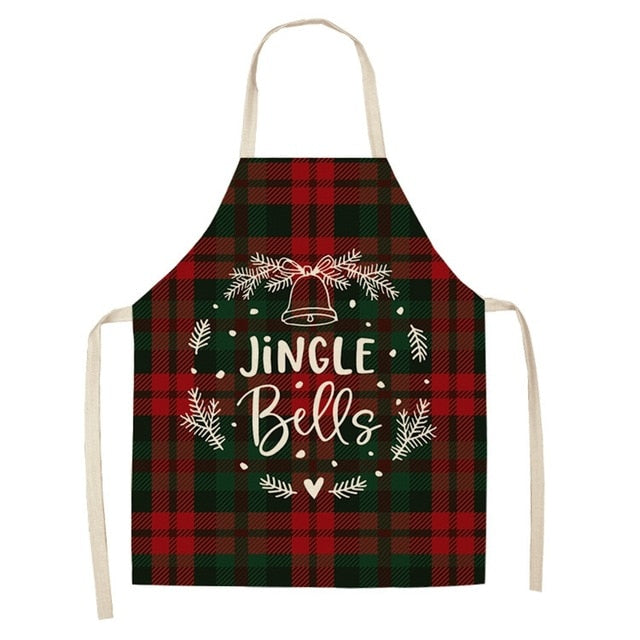 Christmas Cotton Linen Creative Apron | Holiday Gift