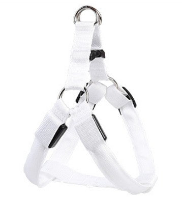 LED Light-Up Dog Harness - Glowing Reflective Chest Harness, USB or Battery