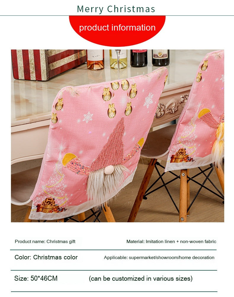 Christmas Decorations Chair Cover | Holiday Gift