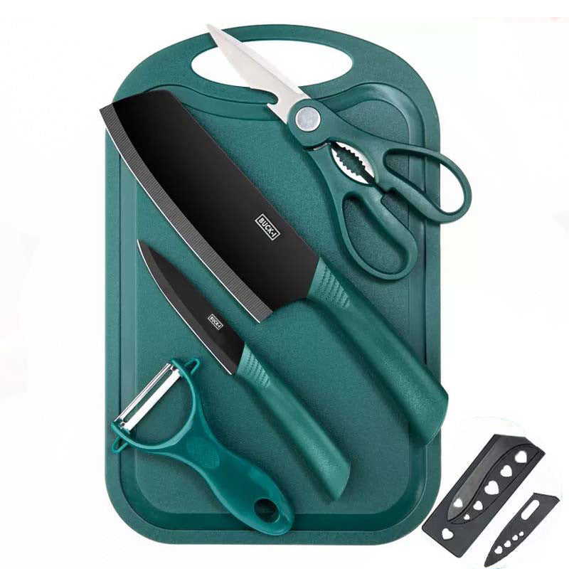 Stainless Steel Kitchen Knife Set - Chef Knives with Block