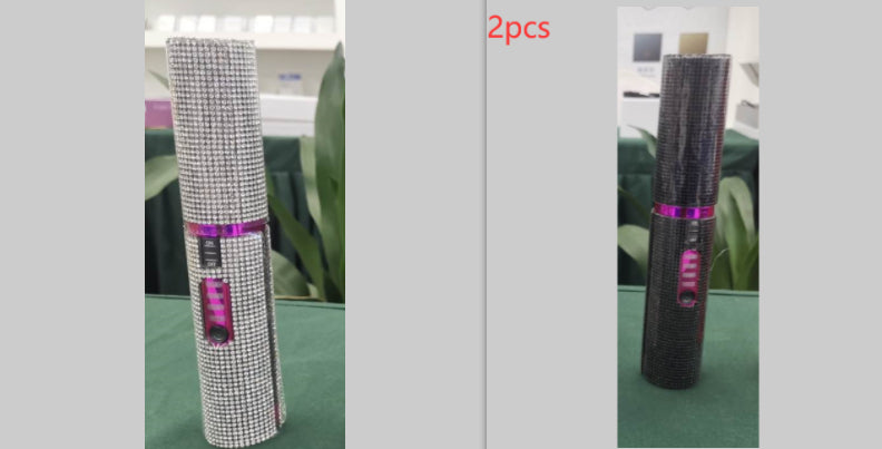 2-in-1 Electric USB Hair Straightening Brush Straightener