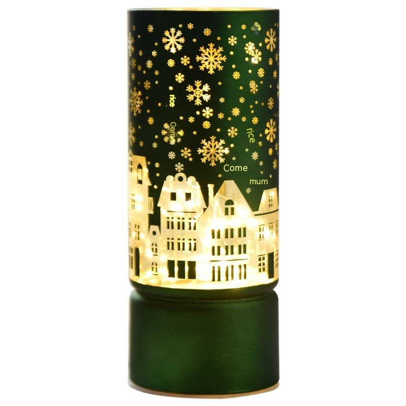Christmas Luminous Glass Desktop Decoration | Xmas Holiday Decor