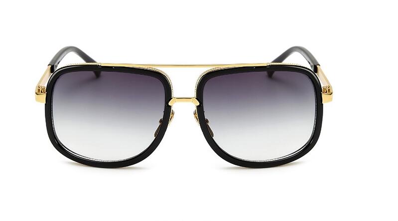 Flat Top Hot Square Sunglasses Men Women Luxury Brand Design Couple