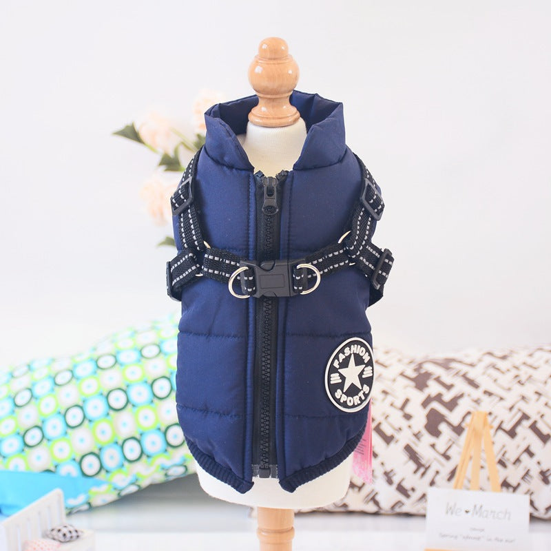 Waterproof Winter Dog Coat with Built-In Harness - Warm Jacket for Small to Large Dogs