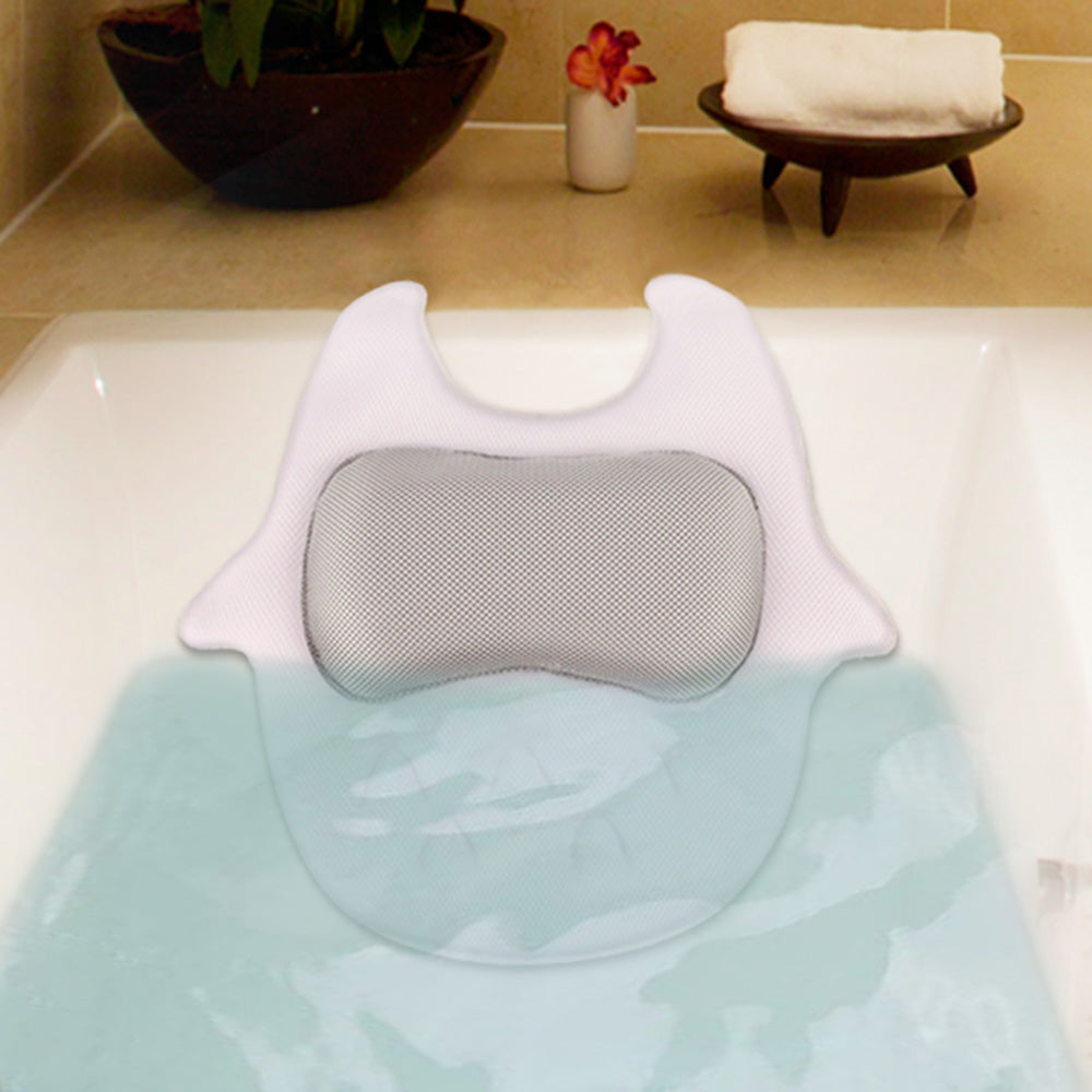 SPA Bathtub Pillow - Non-Slip Neck & Head Rest Cushion with Suction Cups
