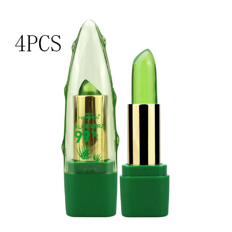 Aloe Vera Gel Color Changing Lipstick Gloss Moisturizer Anti-Drying