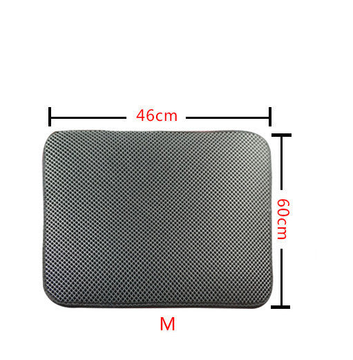 Double Layer Cat Litter Mat - Waterproof Litter Trapping Mat, Easy to Clean
