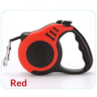 Retractable Dog Leash 3m / 5m - One-Button Brake & Lock Automatic Pet Lead