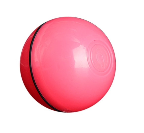 LED Rolling Cat Toy Ball - Light-Up Interactive Ball with Bell & Feathers