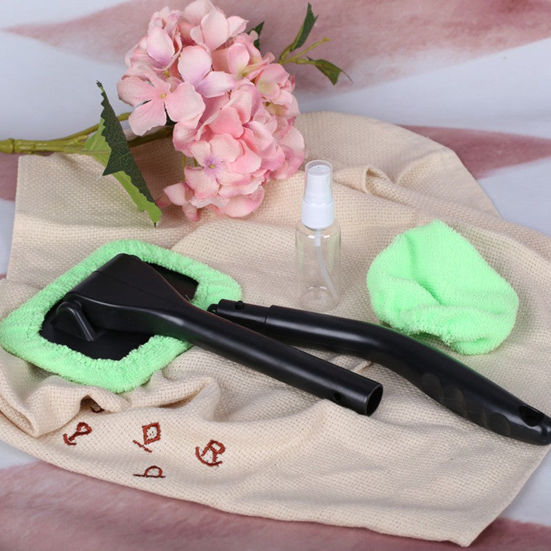 Car Window Windshield Wiper Microfiber Cloth Auto Cleaner Long Handle